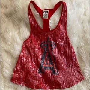 Victoria Secret PINK Angels baseball tank